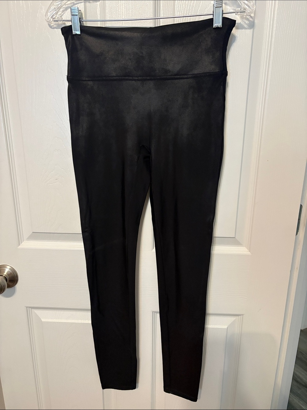 Spanx faux leather leggings size Large